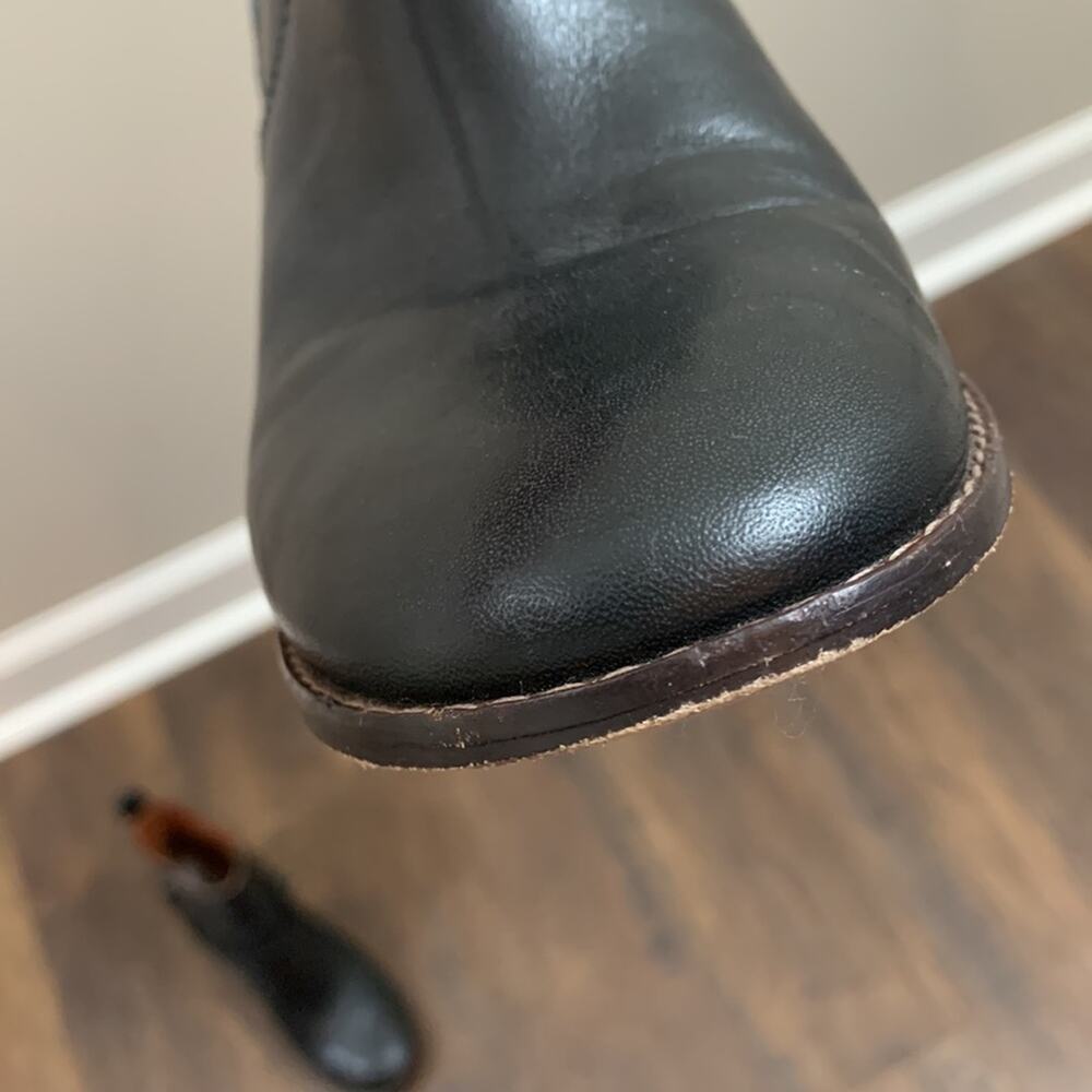 COACH Biker Moto Heel Black Bootie Boots - Picture 9 of 15